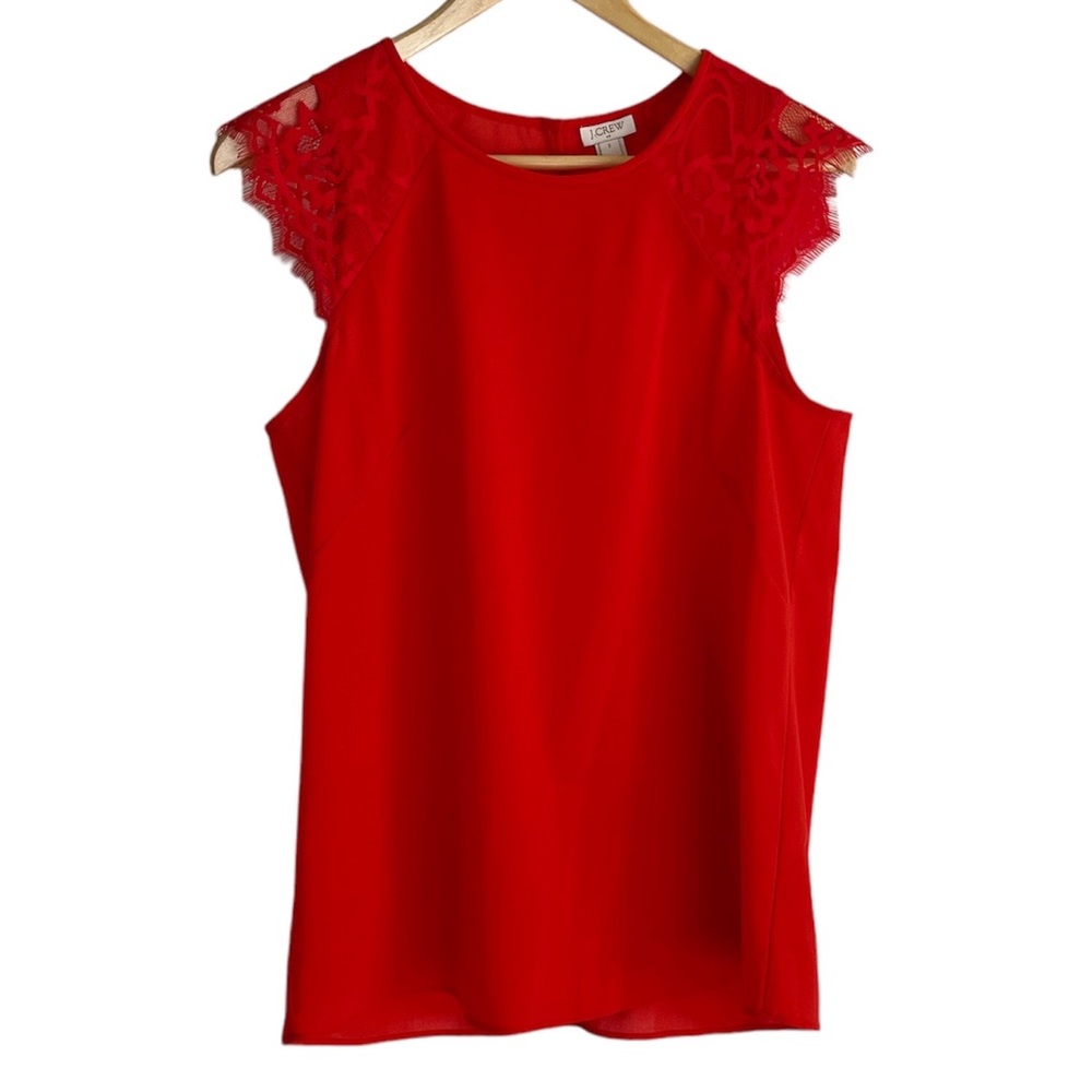 J Crew red top - Picture 1 of 4